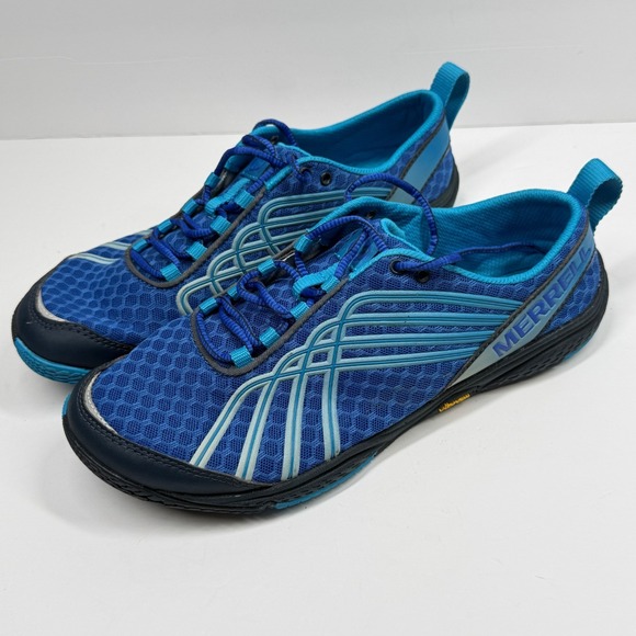 Merrell Road Glove Dash 2 Sneaker Lace Up Running Athletic Blue Size 9.5 - Picture 3 of 6